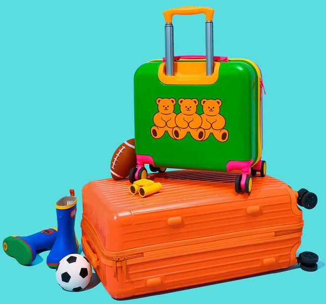 위글위글 TSA 16인치 기내 캐리어 - Teddy Bear Purple 439655