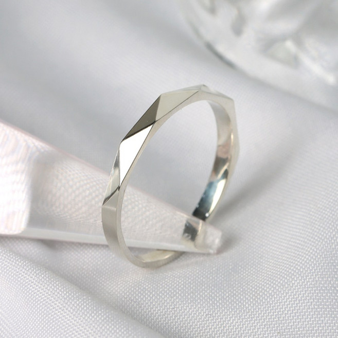 오로프 고퀄리티 순은 S925 모던삼각 가드링 실버 데일리 볼드 반지 5호~23호 (S3735R)