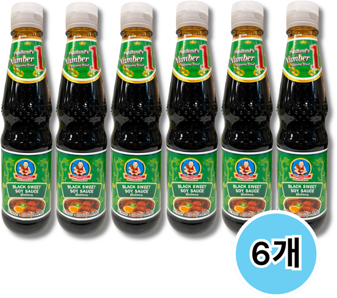 헬시보이 태국 스위트블랙소이소스 씨유담완, 410g, 6개