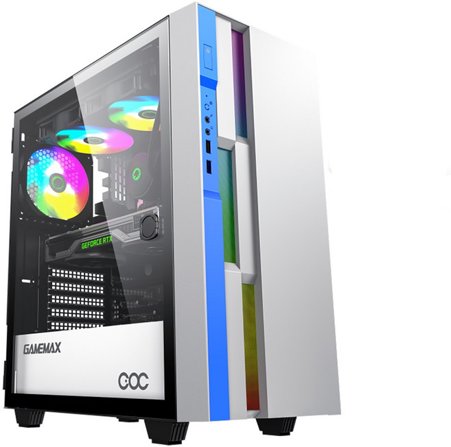 GAMEMAX Brufen C3 白藍(A368) 機殼 優異散熱 簡約時尚, 1個