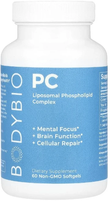 바디바이오 리포조말 포스포리피드 복합체 1300mg 60정 포스파티딜세린, 1개 - 쿠팡
