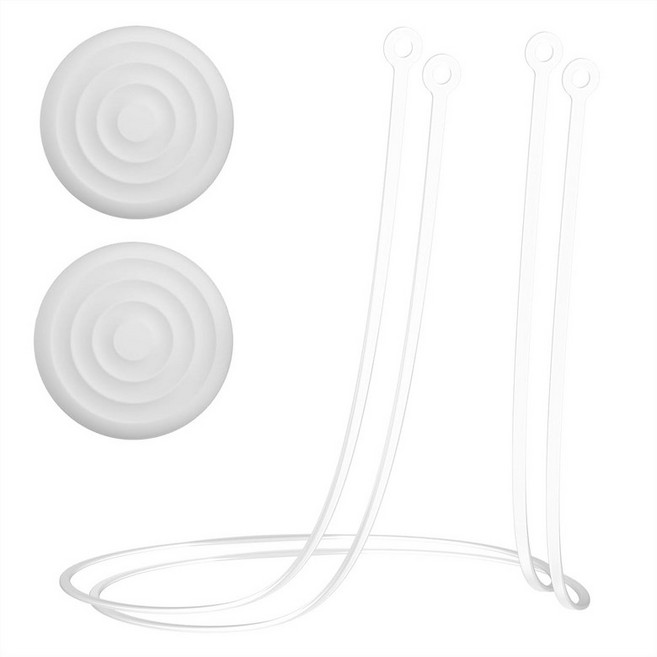 DOB 젝스 2팩 실리콘 이어플러그 코드2 케이스 루프 콰이어트엔지익스피리언스바이브 탈착식 팁이 있는 이어플러그용 스포츠 러닝 커넥터 코드블랙블랙2 케이스와 호환됩니다, 2clear+2case, 1개