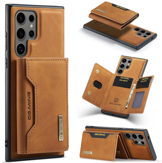 S21/S22/S23/S24/S25/S26/A16/A24 시리즈 자석 분리형 가죽 핸드폰 케이스 가죽지갑