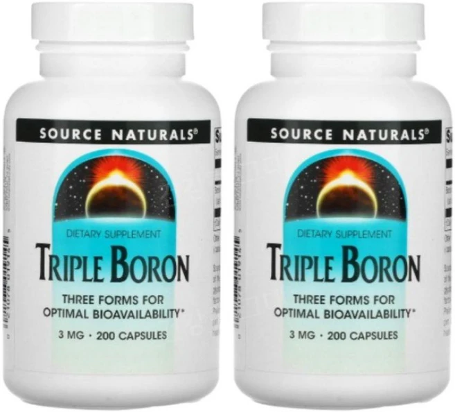 소스 네츄럴스 트리플 붕소 3mg 캡슐 200정, 2개 - 쿠팡