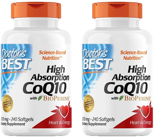 닥터스베스트 하이 앱솔션 CoQ10 200mg 바이오페린 소프트젤, 2개, 240정 - 쿠팡