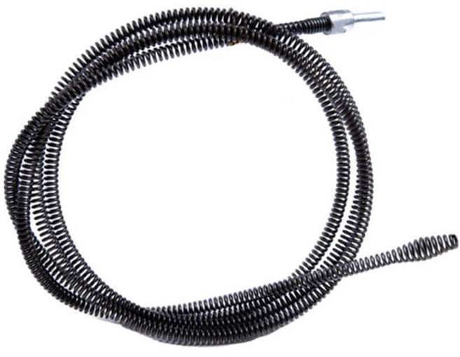 라인테크 하수구 뚫어뻥 전동드릴용 뚫어뻥 스프링 전동뚫어뻥 5m, 탄소강