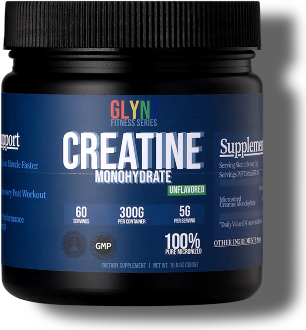 [본사직영 3일 직배송] 미분화 크레아틴 모노하이드레이트 from GLYNT Nutrition series, 1개, 300g