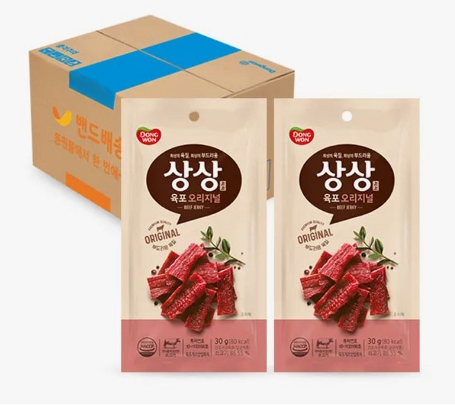 동원 상상육포 오리지날, 30g, 30개