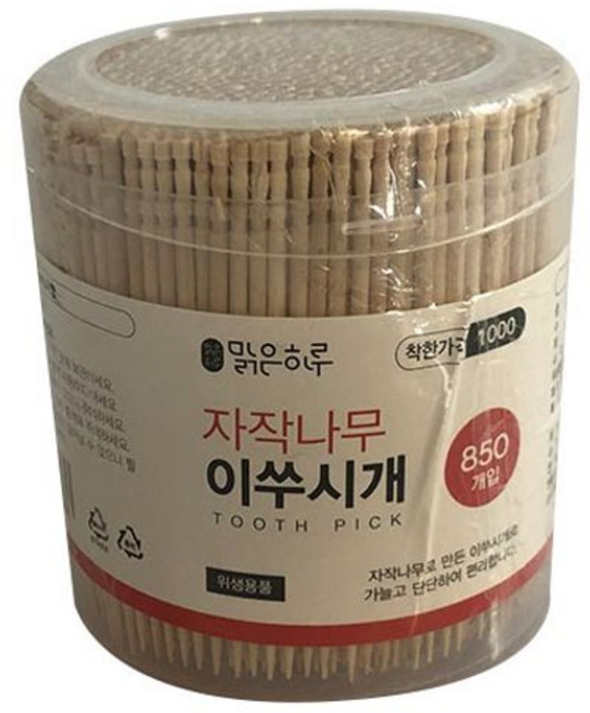 850개입 이쑤시개 자작나무 원통 SG-5DP08-2873