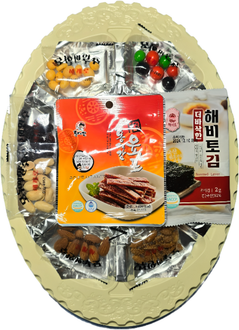 모두의안주 모듬안주 마른안주 접시안주 노래방 안주 8종 세트 B형, 76g, 10개