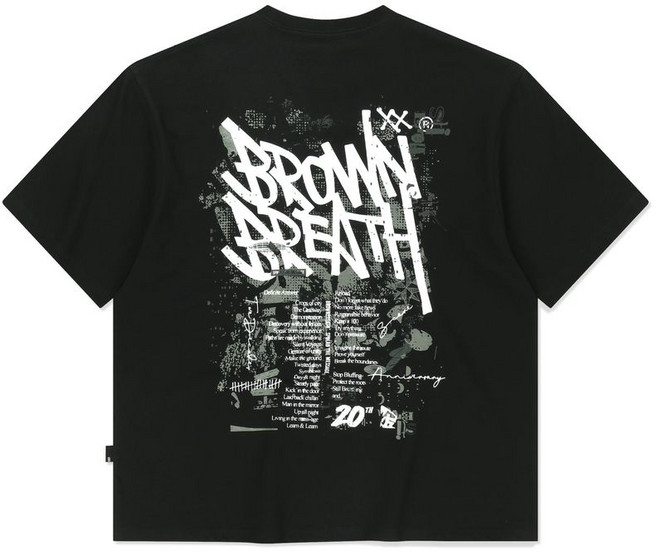 브라운브레스 4월 30일 배송 20TH ANNIV TAG TEE - 블랙