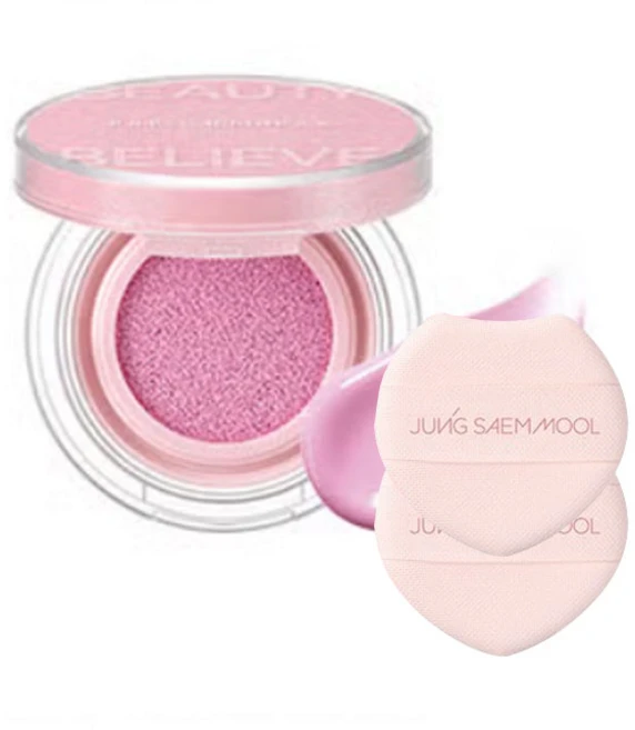 정샘물 아티스트 쿠션 블러쉬 + 퍼프 2P, 1개, 버블리핑크+퍼프2p - 쿠팡