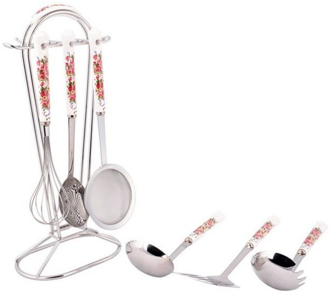 허니문 로즈 키친툴 7p 세트, 1세트, FREE