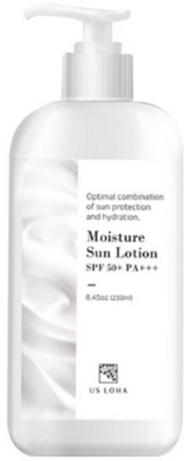 어스로하 대용량 모이스쳐 썬 로션 SPF50+ PA+++, 250ml, 1개