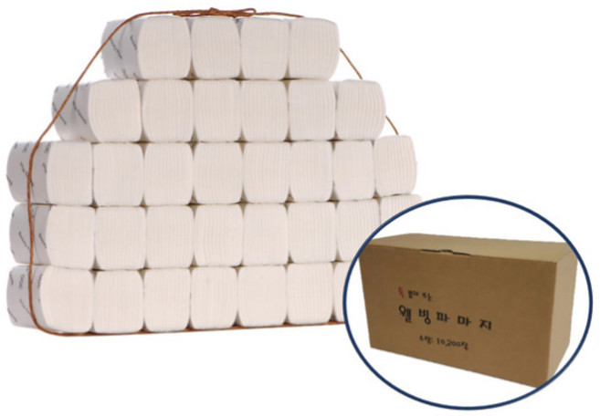 뷰티플러스 케이스용 웰빙 파마지 (파지 10200장), 1박스