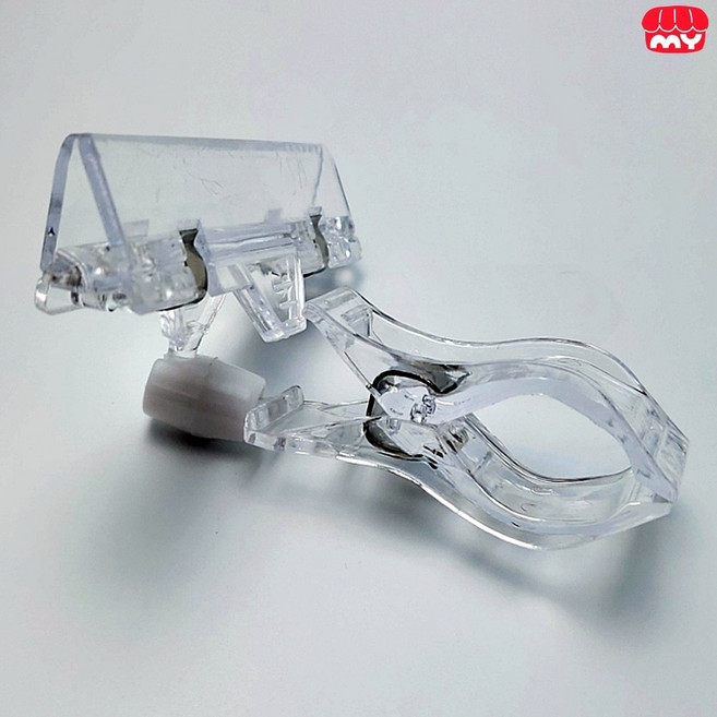 POP 집게 투명 아크릴 행거 집게 가격표 꽂이 행사 카페 식당