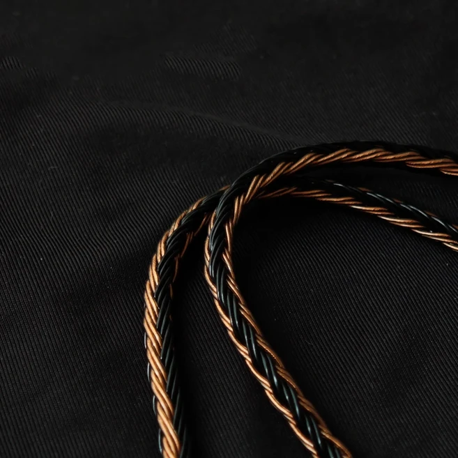 16코어 OCC 은도금 HiFi 이어폰 업그레이드 케이블 - 마이크 포함 3.5mm Sennheiser IE200/IE300/IE600/IE, 04 2.5mm, 02 Blackish Brown