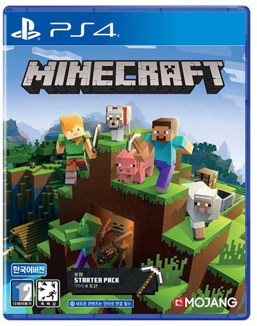 플레이스테이션 PS4 마인크래프트 스타터팩 한글판