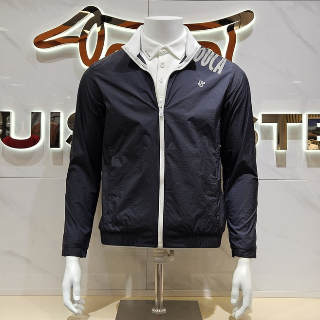 루이까스텔 [26년 봄여름 신상품 최저가] 남성 지퍼포인트 나일론 스포츠점퍼 7MOJP403BC