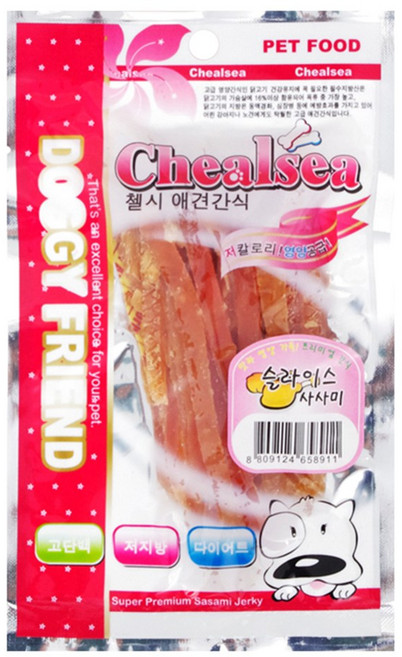 도기프렌드 첼시 애견간식 슬라이스 사사미 70g, 1개