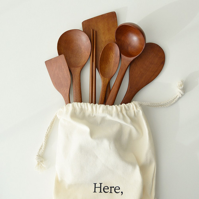 히어키친 옻칠 우드 조리도구 7종 세트, 단품, 1개, 단품