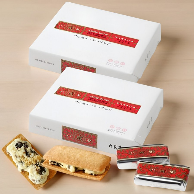 일본 롯카테이 마루세이 버터 샌드 20개입 x2세트 마르세이 건포도 크림