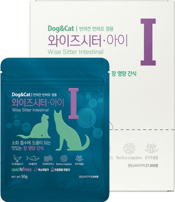 와이즈시터 져키 I 장 영양 간식 1box 300g, 50gX6ea, 1개