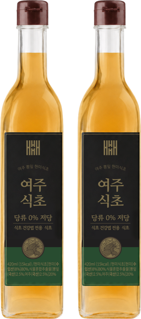 김소형 원장 저당 여주 발효 식초 당류 0% 초산 5%, 2개, 420ml