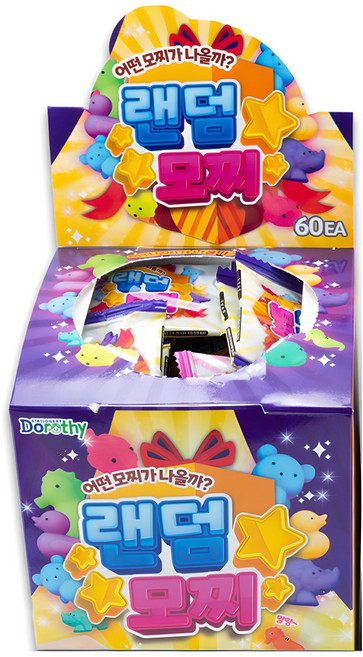 Dorothy STATIONERY 隨機麻糬玩具扭蛋 60入, 1個, 多色包, 300g