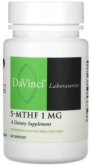 다빈치 랩 오브 버몬트 5-MTHF 1 mg 60 캡슐, DVI00332, 1개, 60정 - 쿠팡