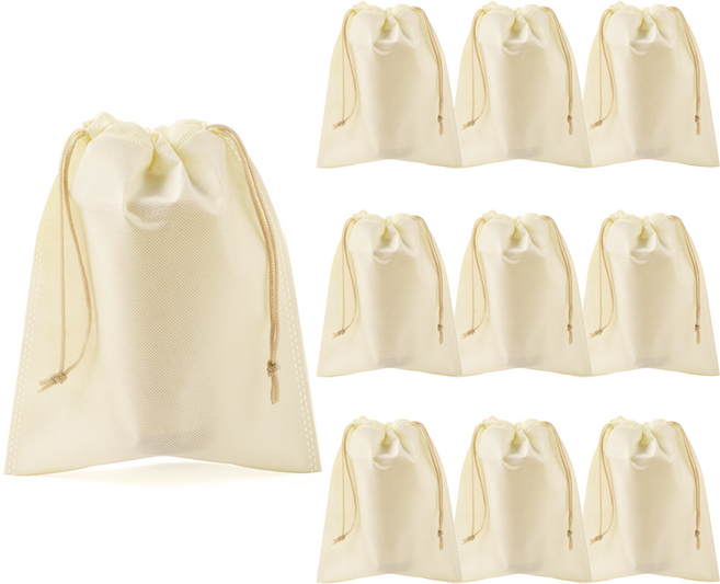 부직포 주머니 더스트백 10장, 아이보리