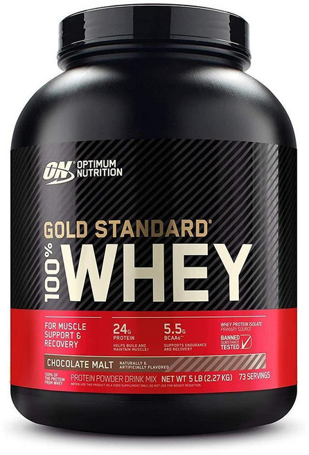 Optimum Nutrition 옵티멈 뉴트리션 골드 스탠다드 초콜릿 몰트 분리유청단백질 2.27kg, 1개, 2.2kg