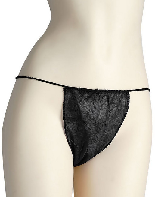 오아소 개별포장 일회용 티팬티, 블랙, 500개