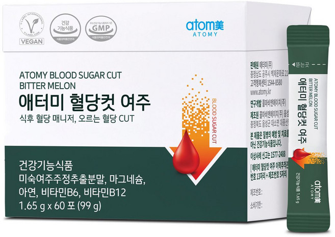 혈당케어 여주추출물 애터미 혈당컷 여주, 60개, 1.65g