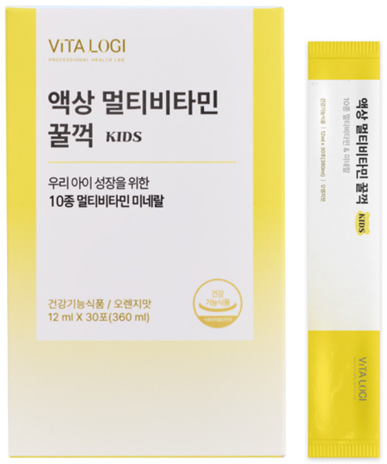 비타로지 액상멀티비타민 꿀꺽 1BOX, 30개, 12ml