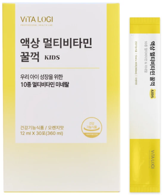 비타로지 액상멀티비타민 꿀꺽 1BOX, 30개, 12ml - 쿠팡