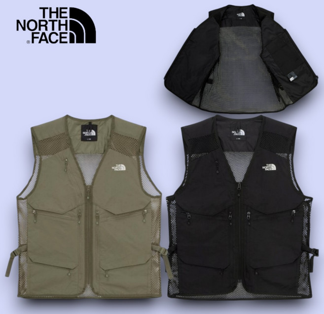 [100%매장정품] 노스페이스 남성 조끼 낚시 등산 여름 망사조끼 베스트