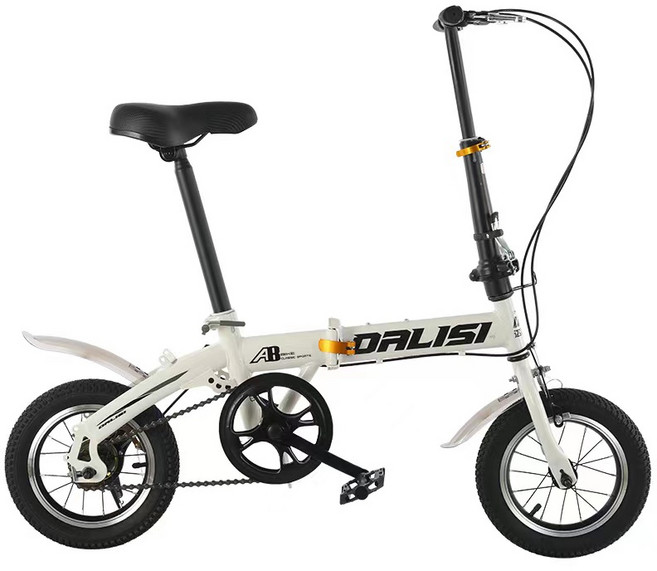 Aiiyya 미니벨로 접이식 자전거 출퇴근 통근 스틸프레임 변속 자전거 12인치 16인치 20인치 22인치, 스포크, 화이트, 1개