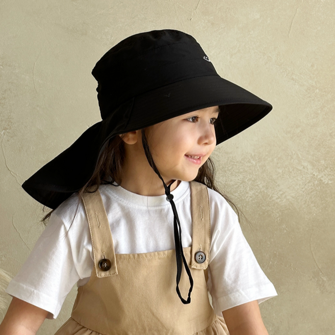 ECLL 스마일 아동 아쿠아 플랩캡 자외선 차단 물놀이 모자