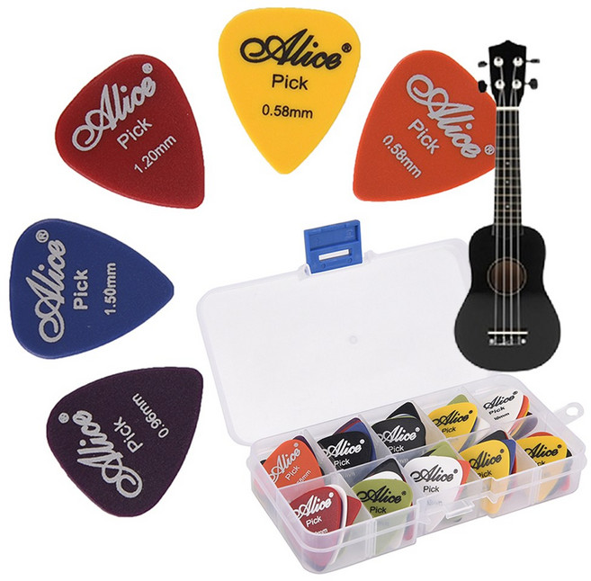 모노폴리 통기타 어쿠스틱 피크세트 24pcs 두께혼합 악기소품 연주, 상세 설명 참조, 1세트