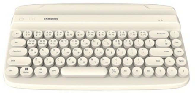 삼성전자 무선 블루투스 레트로 키보드, 베이지, SK-M1300, 제조사축