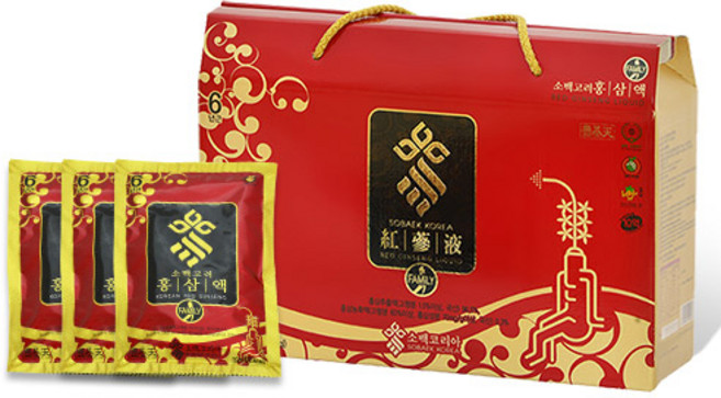 [소백코리아]홍삼액 훼미리80mlx30포, 30개, 단품, 80ml