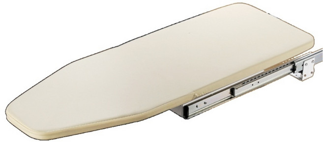 접이식 빌트인 다리미판 방수원단 슬라이딩, 흰색 철제 스탠드