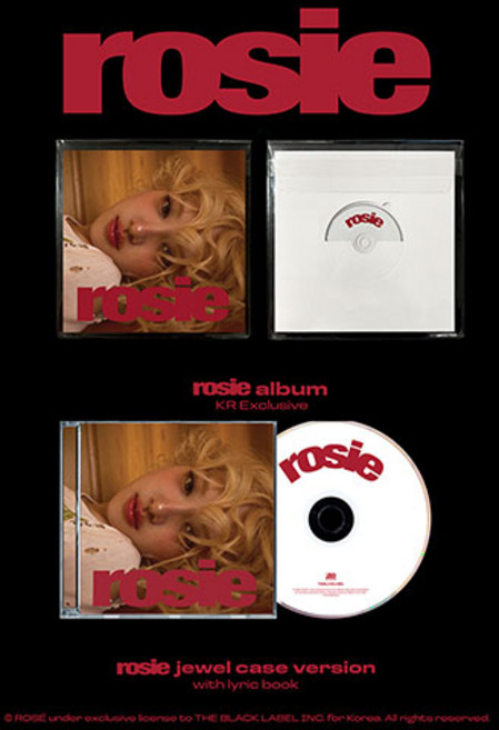 [ROSE] 블랙핑크 로제 2종 세트 ROSE first studio album rosie (KR Exclusive + JEWEL) / BLACKPINK