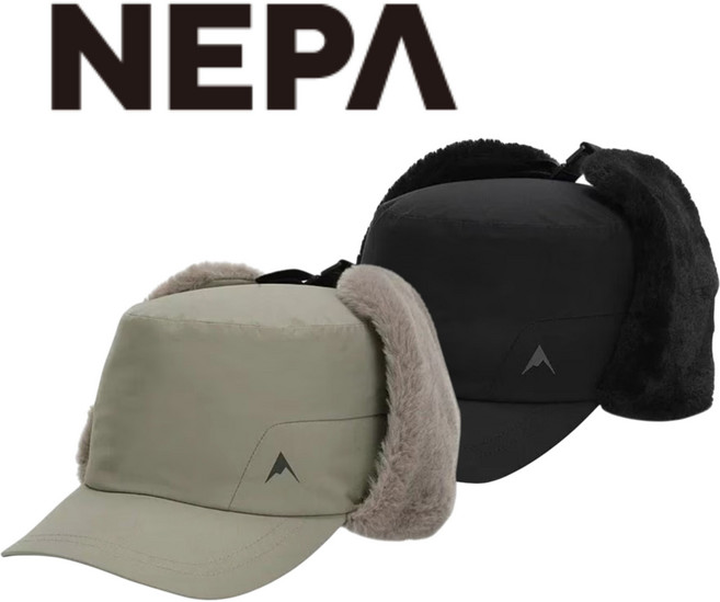[백화점발송] 네파 남여공용 캡모자 귀달이 털모자 생활방수 우수한보온성 등산 러닝 조깅 일상 트레킹 하이킹 클라이밍 낚시 따뜻한 모자