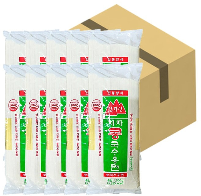 치자콩국수용면1.5kg/신갈산-, 1.5kg, 10개