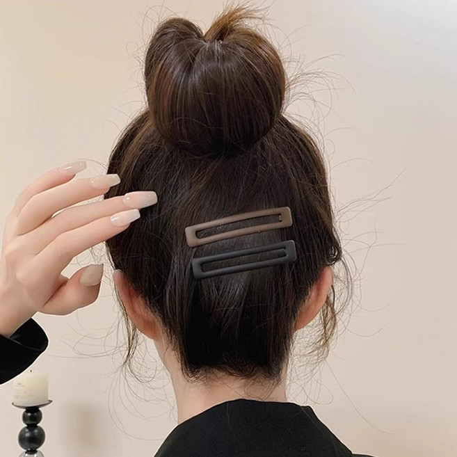 나엘 무광 직사각 똑딱핀2종 12개