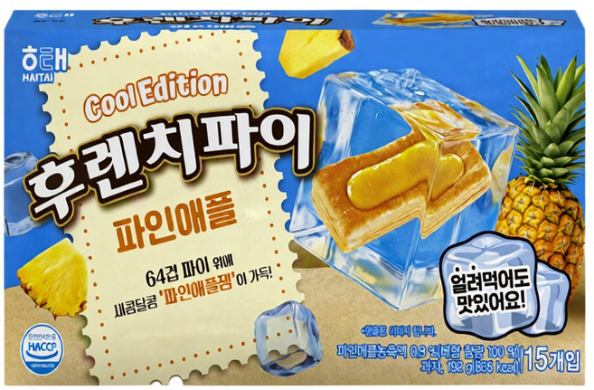해태 후렌치파이 파인애플, 192g, 6개