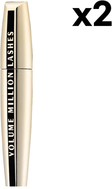 로레알 마스카라 볼륨 밀리언 래쉬 블랙 10.5ml 2팩 LOreal Volume Million Lashes, 1개, 기본 - 쿠팡