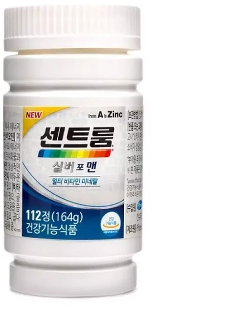 센트룸 실버 멀티비타민 112정 포맨 영양제 비타민제 보충제 보조제 남성 미네랄, 1개